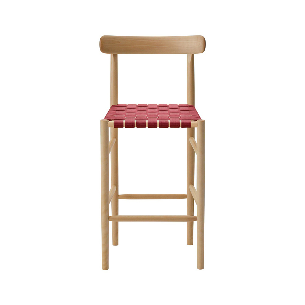 SILIT WOOD BAR STOOL PU素材クッション 木製バースツール LIGHTWOOD BAR STOOL MID/HIGH WEBBING SEAT｜マルニ木工