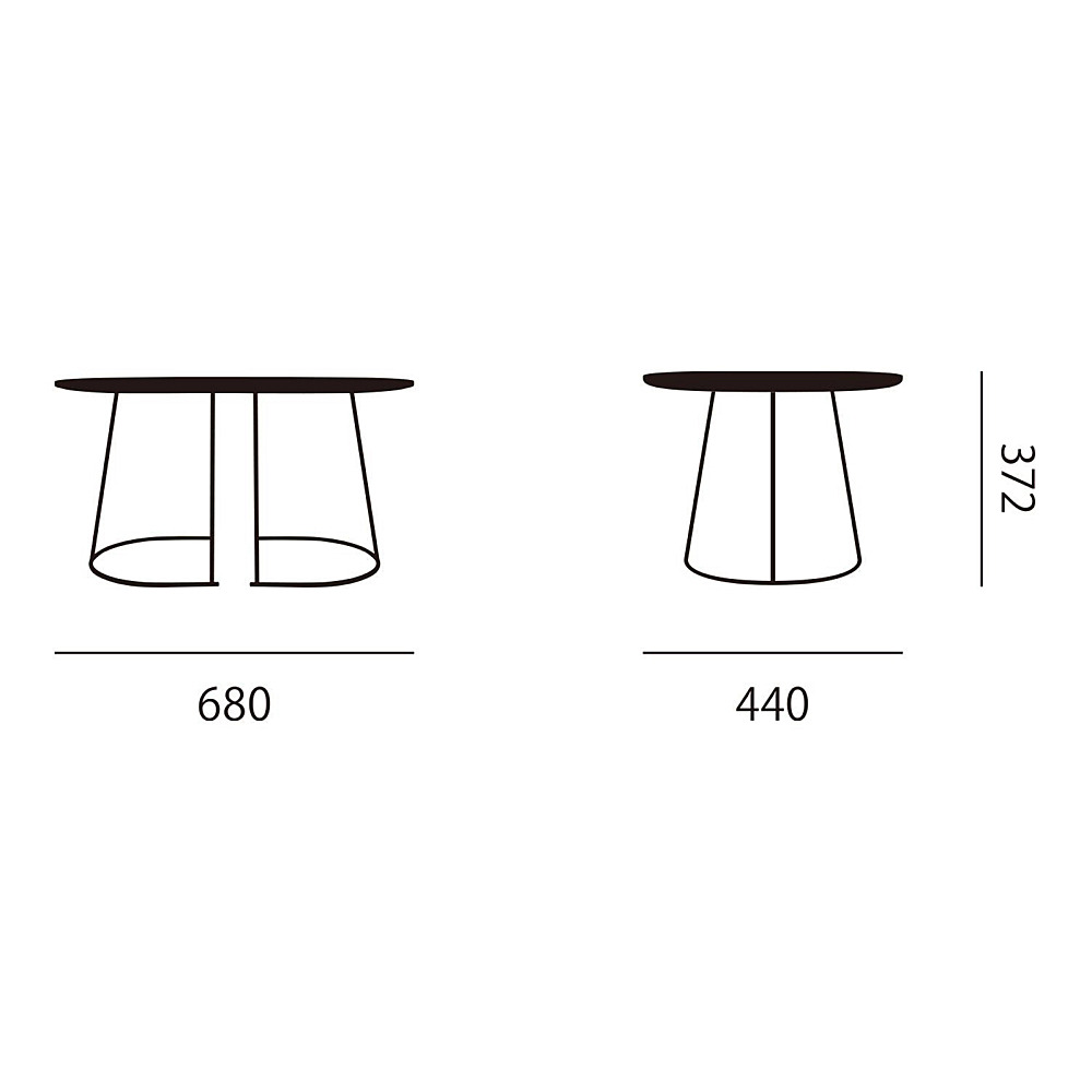 AIRY COFFEE TABLE SMALL｜ムート｜コンフォートQ｜阪急百貨店の
