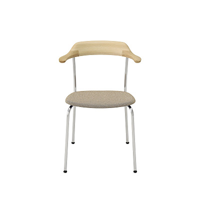HIROSHIMA ARM CHAIR STACKING UPHOLSTERED SEAT / ヒロシマ アームチェアスタッキング 張座 ( マルニ木工 / maruni )