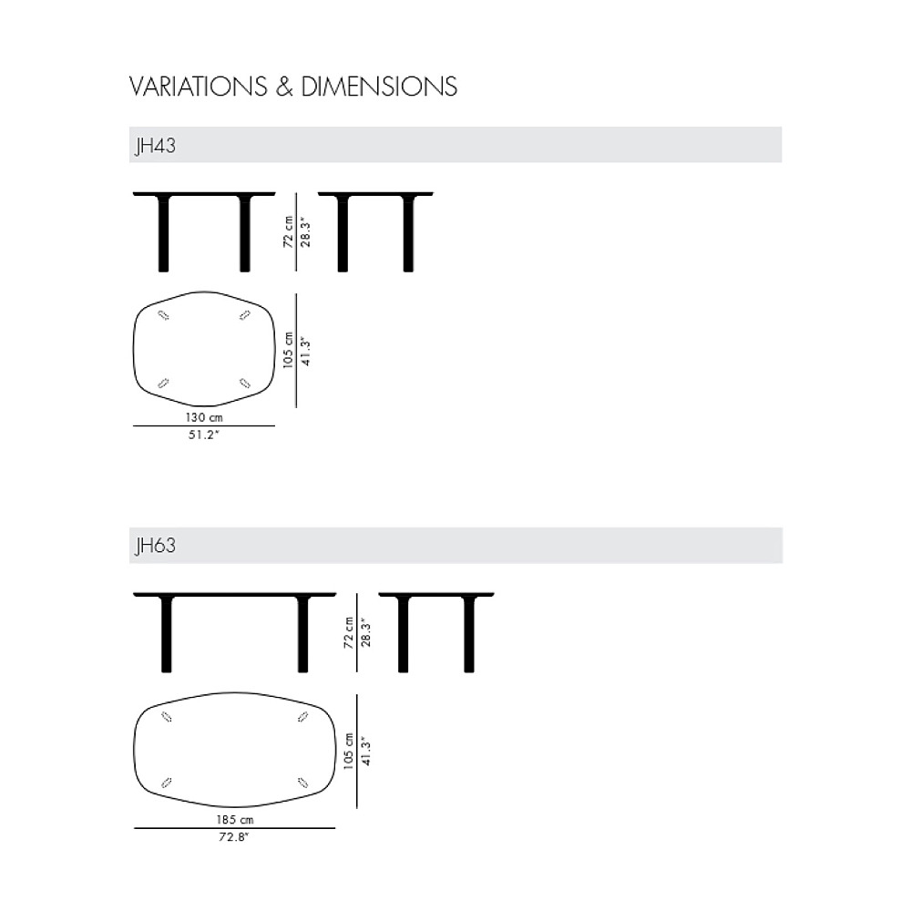 ANALOG TABLE JH43/JH63｜フリッツ・ハンセン｜コンフォートQ｜阪急