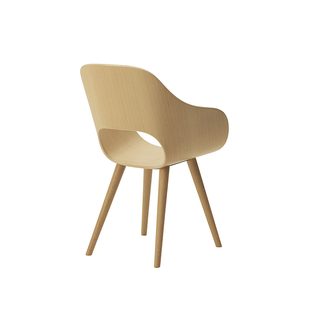 ROUNDISH ARM CHAIR WOODEN SEAT｜マルニ木工｜コンフォートQ｜阪急