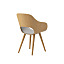 ROUNDISH ARM CHAIR UPHOLSTERED SEAT / ラウンディッシュ アームチェア （張座） ( マルニ木工 / maruni )