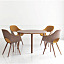 ROUNDISH ARM CHAIR UPHOLSTERED SEAT / ラウンディッシュ アームチェア （張座） ( マルニ木工 / maruni )