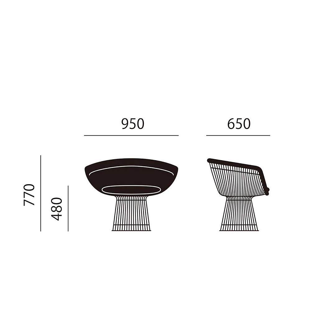 knoll プラットナー チェア Knoll Platner Collection Side Chair / ノル プラットナー