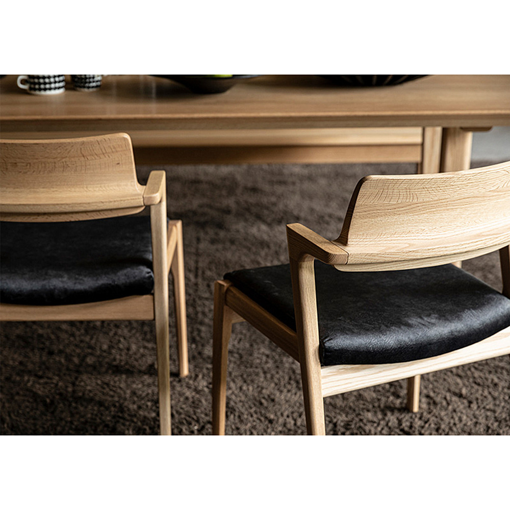 KOTI ARMLESS CHAIR WOOD BACK/UPHOLSTERED SEAT｜冨士ファニチア