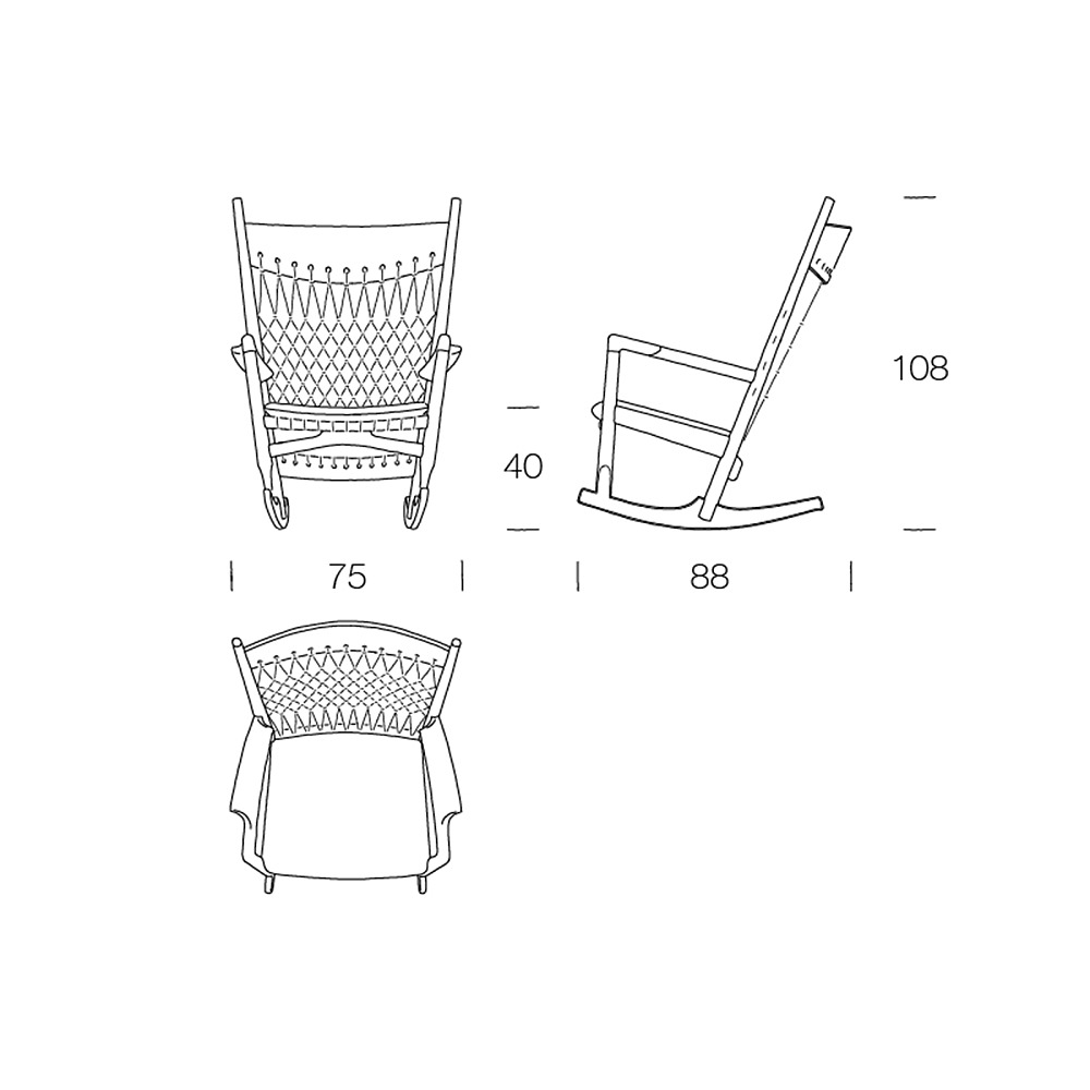 PP124 ROCKING CHAIR｜PP モブラー｜コンフォートQ｜阪急百貨店の