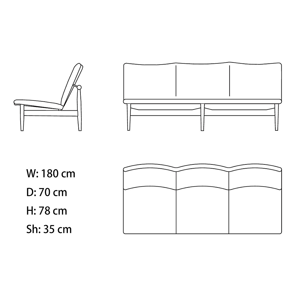 JAPAN SOFA 3 SEATER｜ハウス・オブ・フィンユール｜コンフォートQ