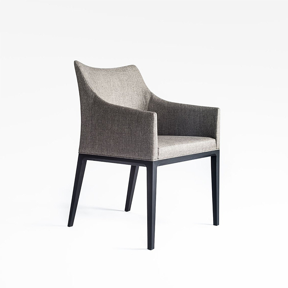 Time&style タイムアンドスタイル アームチェア ウォールナット LEON SEAMLESS HALF ARM CHAIR｜タイム アンド スタイル