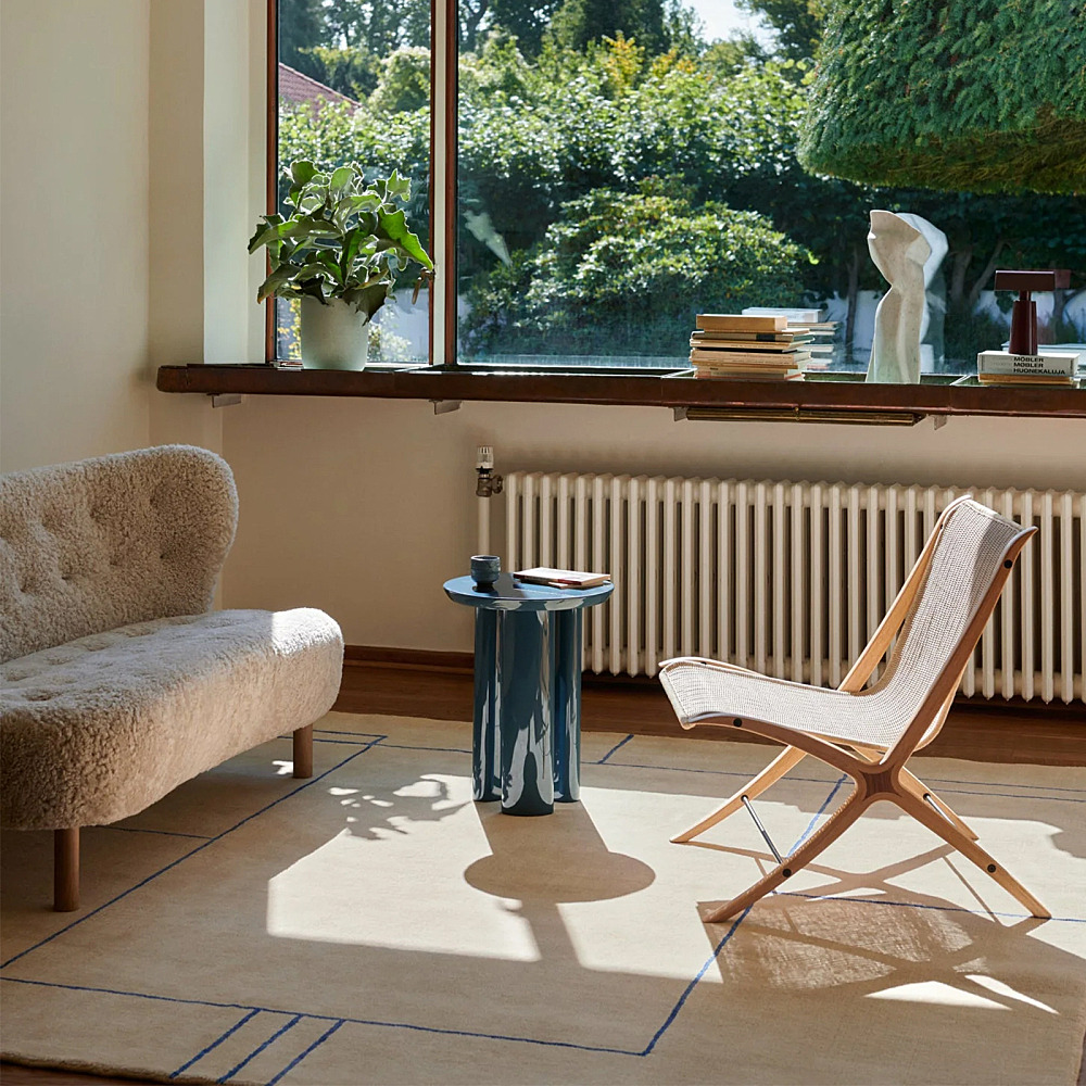 【美品】Hubsch（ヒュプシュ）ラウンジチェア X LOUNGE CHAIR HM10｜アンドトラディション｜コンフォートQ｜阪急