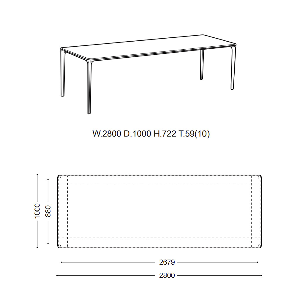 IENA DINING TABLE｜アルフレックス｜コンフォートQ｜阪急百貨店の