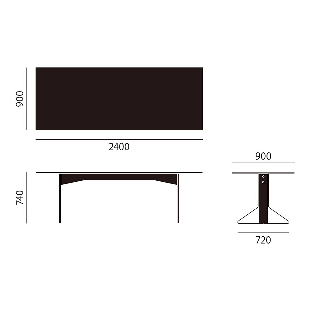 KAARI TABLE RECTANGULAR｜アルテック｜コンフォートQ｜阪急百貨店の