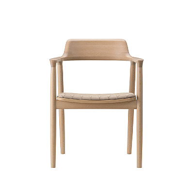 HIROSHIMA ARM CHAIR UPHOLSTERED SEAT / ヒロシマ アームチェア　張座 ( マルニ木工 / maruni )
