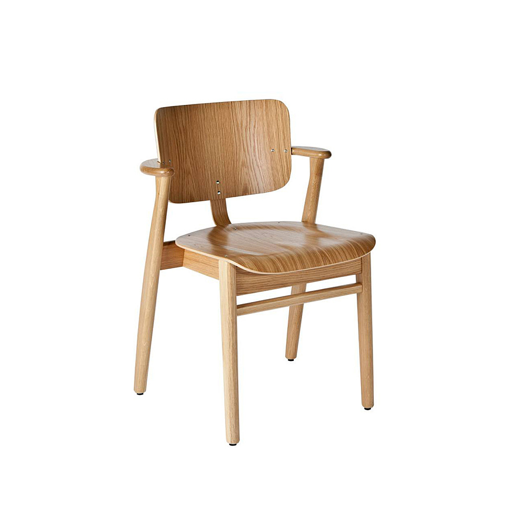 【正規品】美品！artek DOMUS CHAIR  ブラック Artek Domus Black Lacquered Leather Upholstered Chair