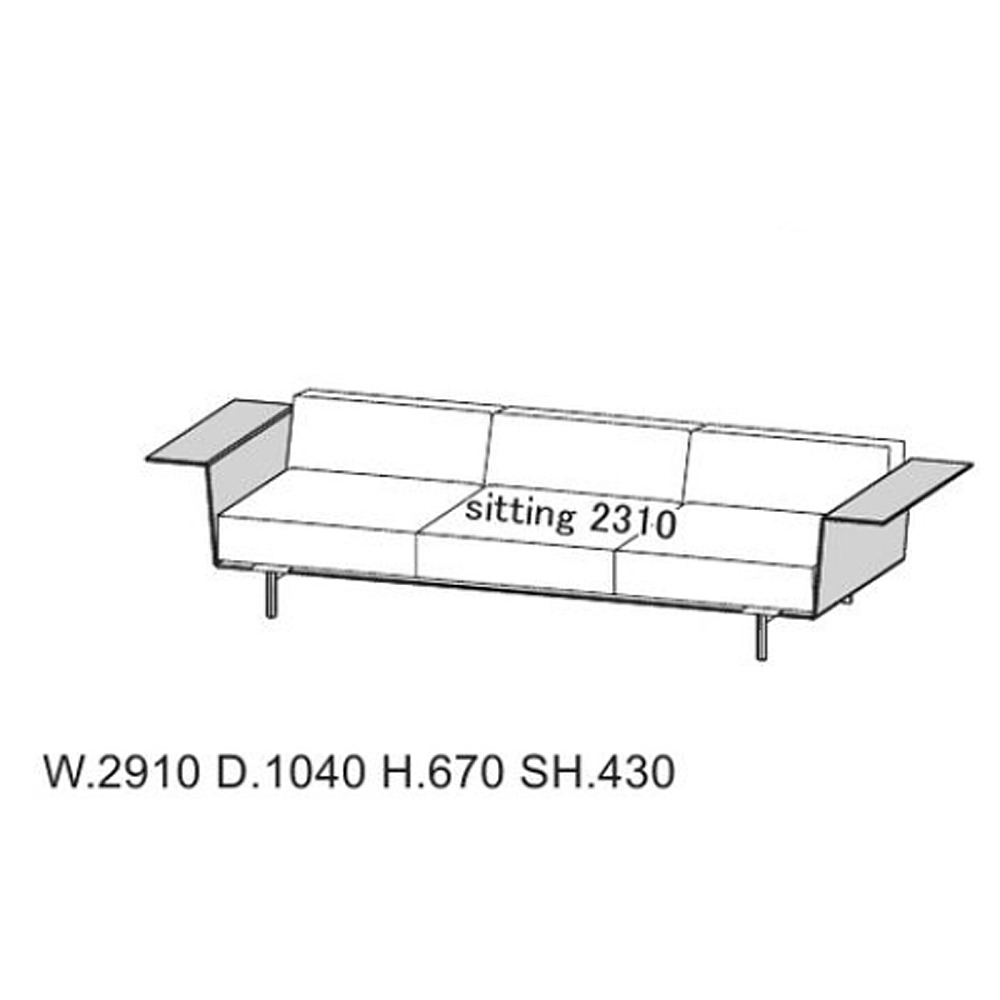 GREGOR SOFA WITH WING ARM｜モルテーニ｜コンフォートQ｜阪急百貨店の
