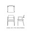 KOTI ARMCHAIR WOOD BACK/UPHOLSTERED SEAT / コティ　アームチェア ( 冨士ファニチア / FUJI FURNITURE )