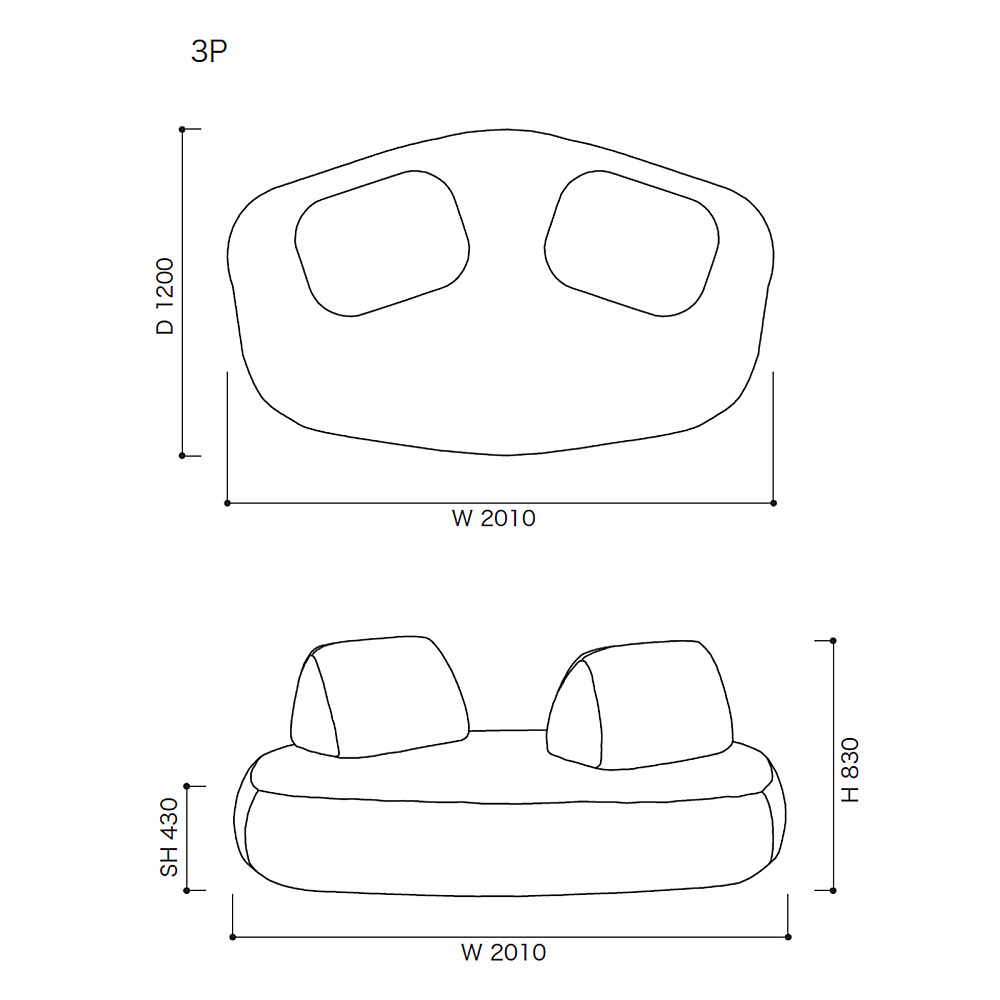 ROSETTELEN 3P｜リーン・ロゼ｜コンフォートQ｜阪急百貨店のインテリア