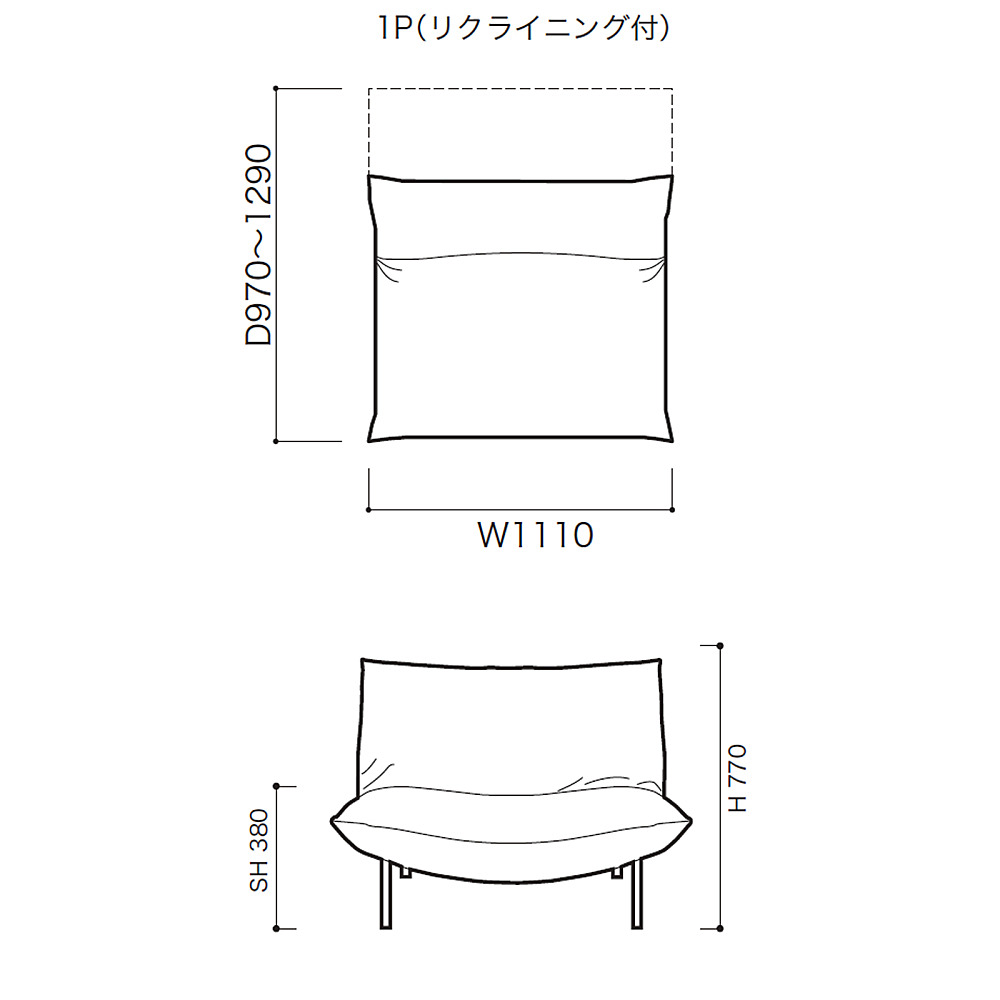 【takechan】 ligne rosetブリガンタン ①ブラウンのみ 1Pソファ ロゼブリガンタン D別注 | TWO-ONE STYLEネット