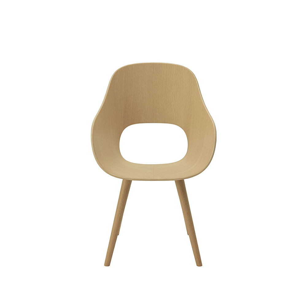 ROUNDISH ARM CHAIR WOODEN SEAT｜マルニ木工｜コンフォートQ｜阪急