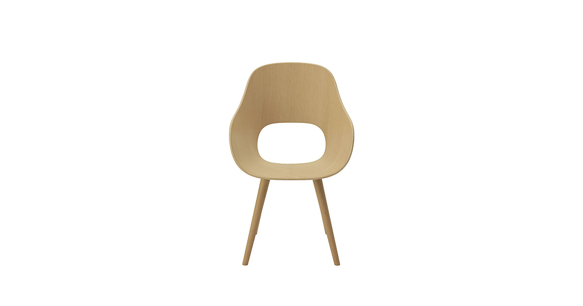 ROUNDISH ARM CHAIR WOODEN SEAT｜マルニ木工｜コンフォートQ｜阪急