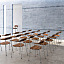 HIROSHIMA ARM CHAIR STACKING WOODEN SEAT / ヒロシマ アームチェアスタッキング 板座 ( マルニ木工 / maruni )