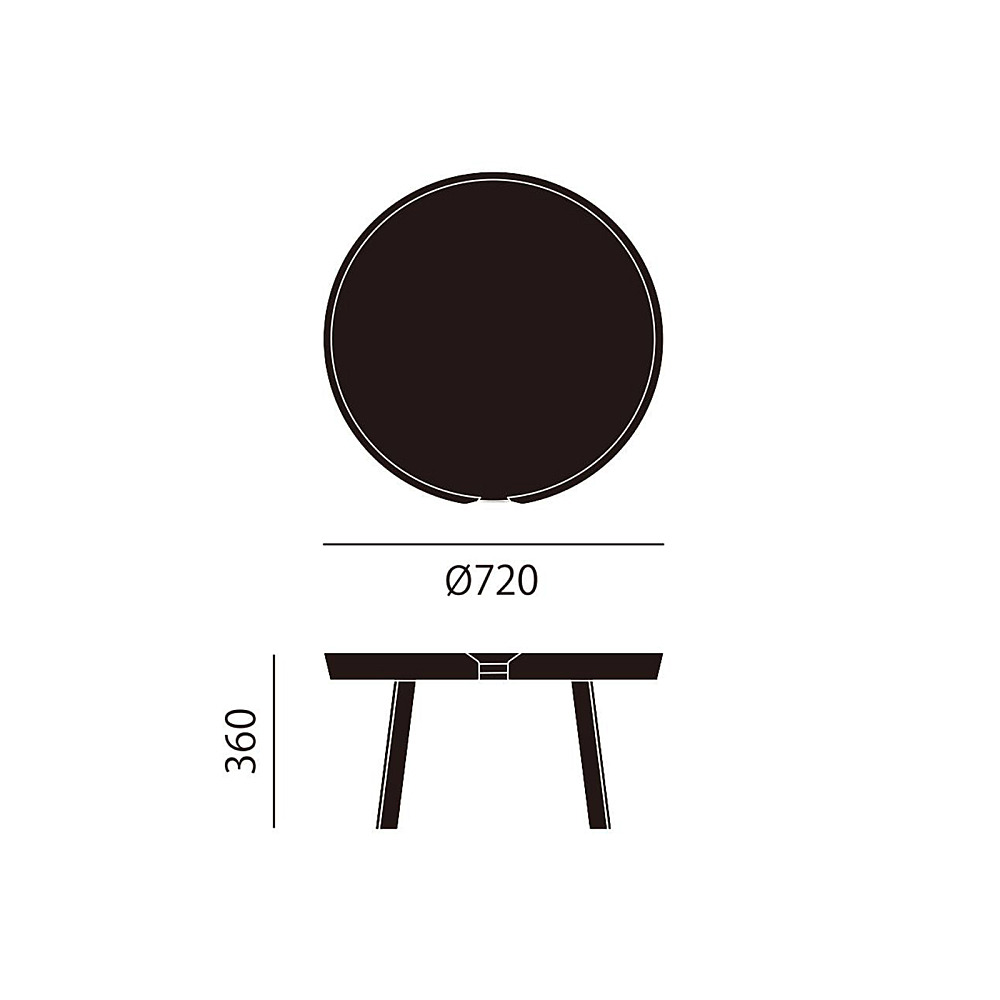 AROUND COFFEE TABLE LARGE｜ムート｜コンフォートQ｜阪急百貨店の