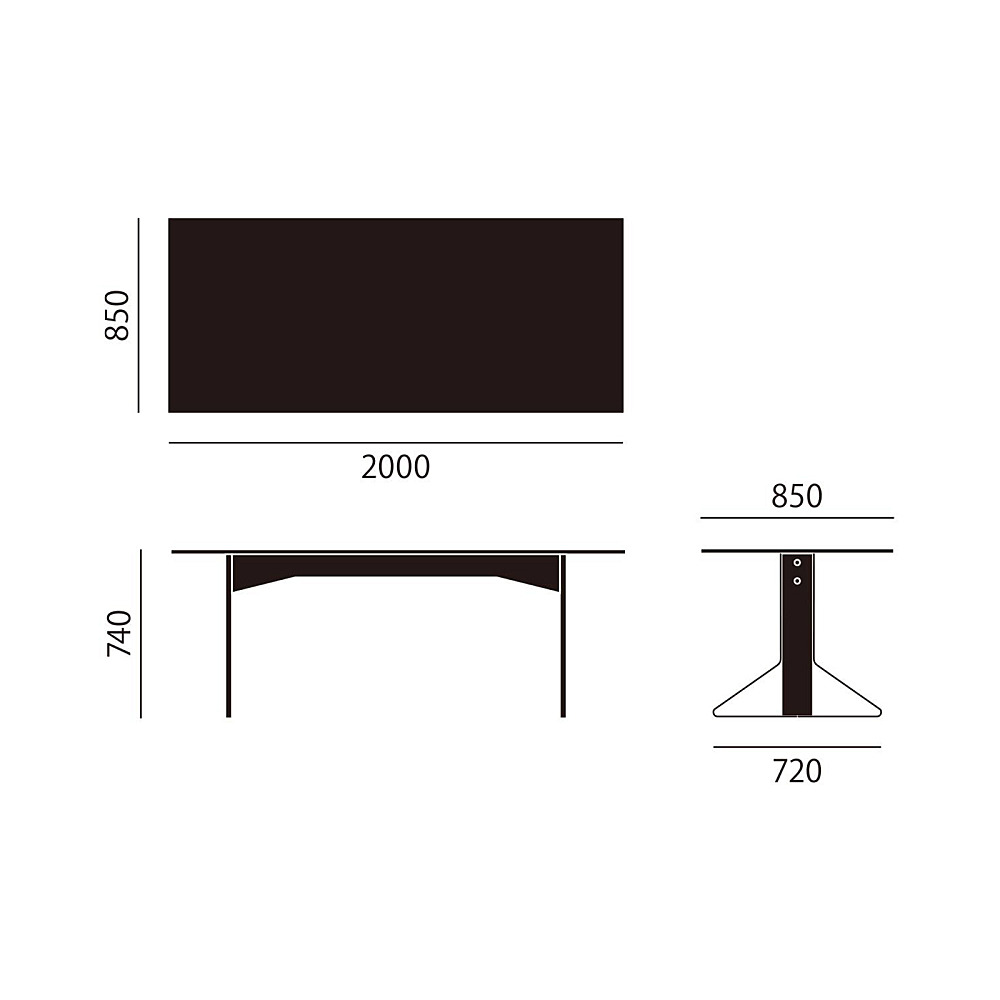 KAARI TABLE RECTANGULAR｜アルテック｜コンフォートQ｜阪急百貨店の