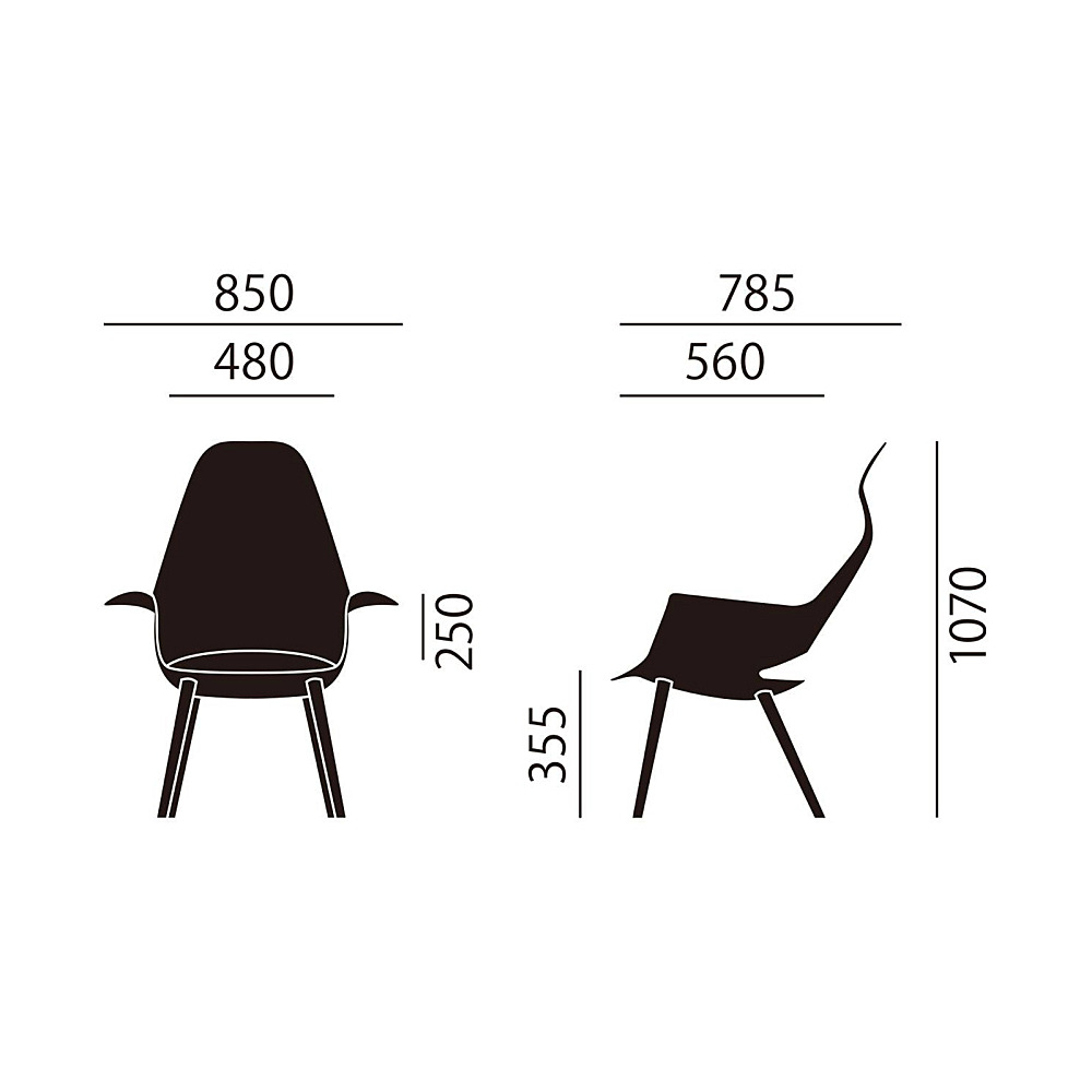 ORGANIC HIGHBACK CHAIR｜ヴィトラ｜コンフォートQ｜阪急百貨店の