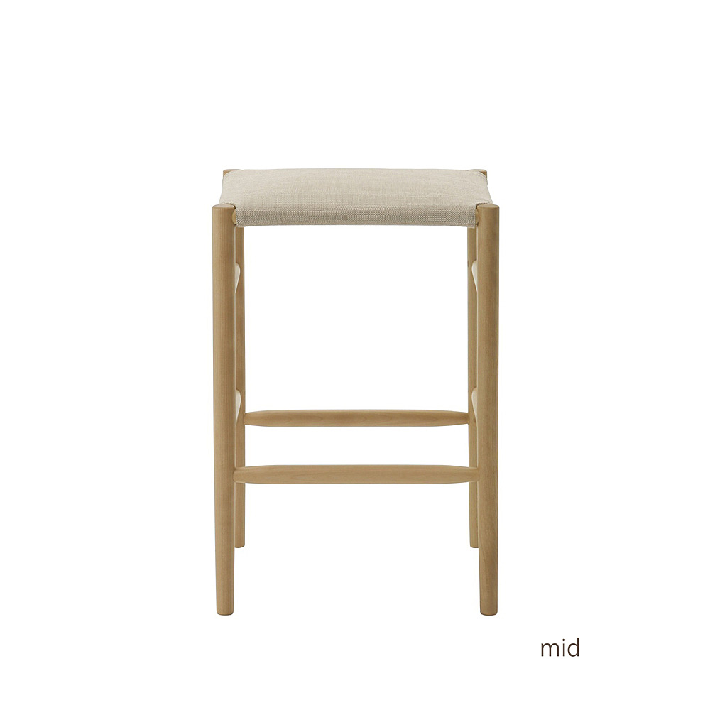 LIGHTWOOD STOOL LOW/MID/HIGH UPHOLSTERED SEAT｜マルニ木工