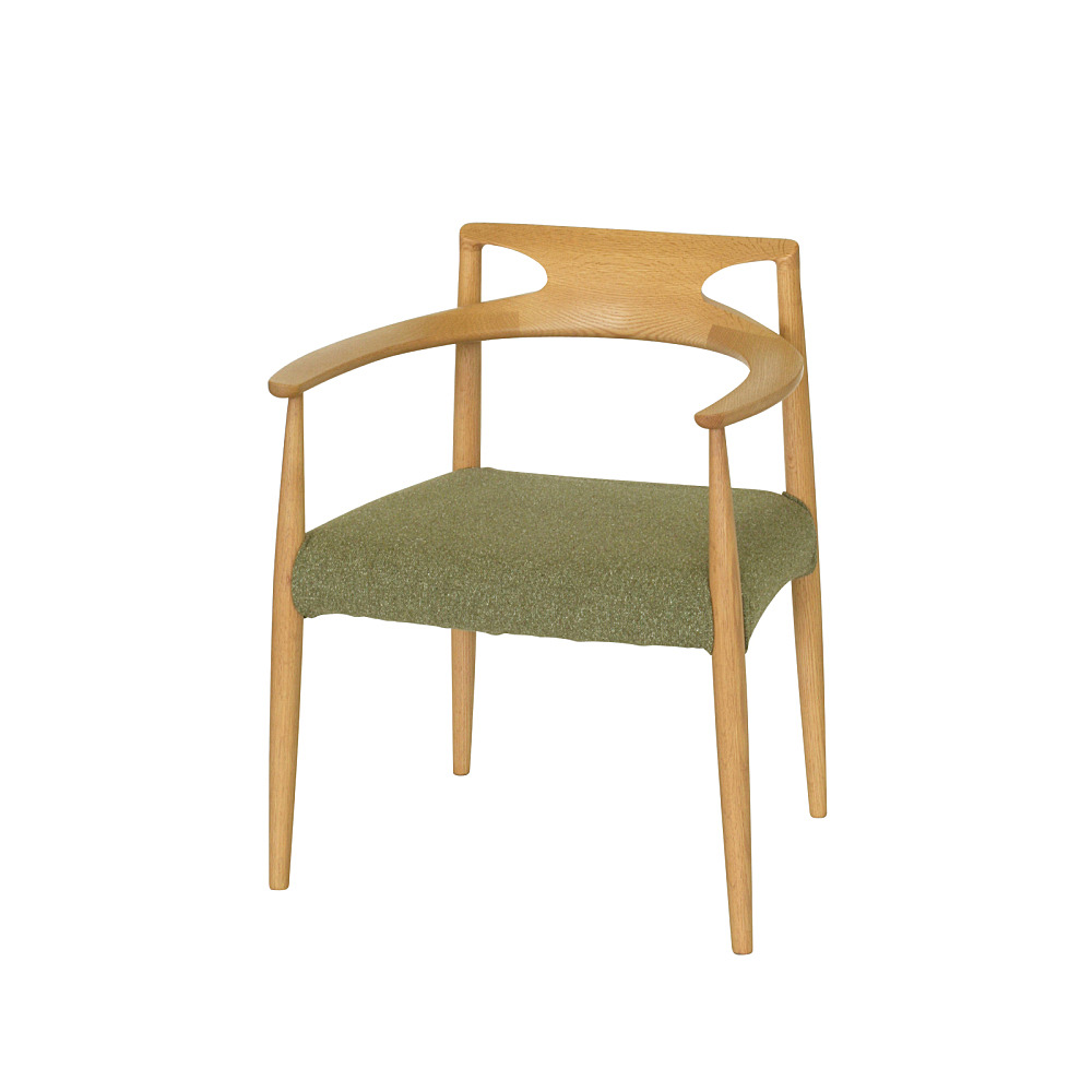 起立木工　ナラ無垢材ダイニングチェア　1脚 起立木工 ナラ無垢材ダイニングチェア 1脚 起立木工 天然木チェア