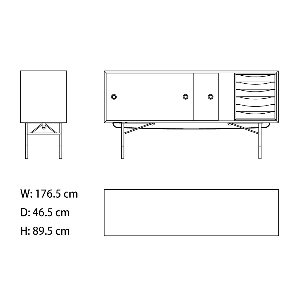SIDEBOARD WITH TRAY UNIT｜ハウス・オブ・フィンユール｜コンフォート