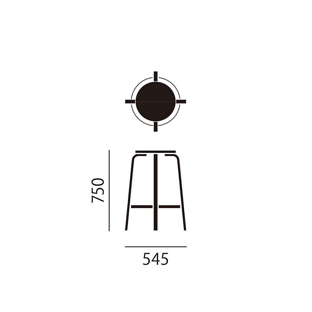 64 BAR STOOL｜アルテック｜コンフォートQ｜阪急百貨店のインテリア
