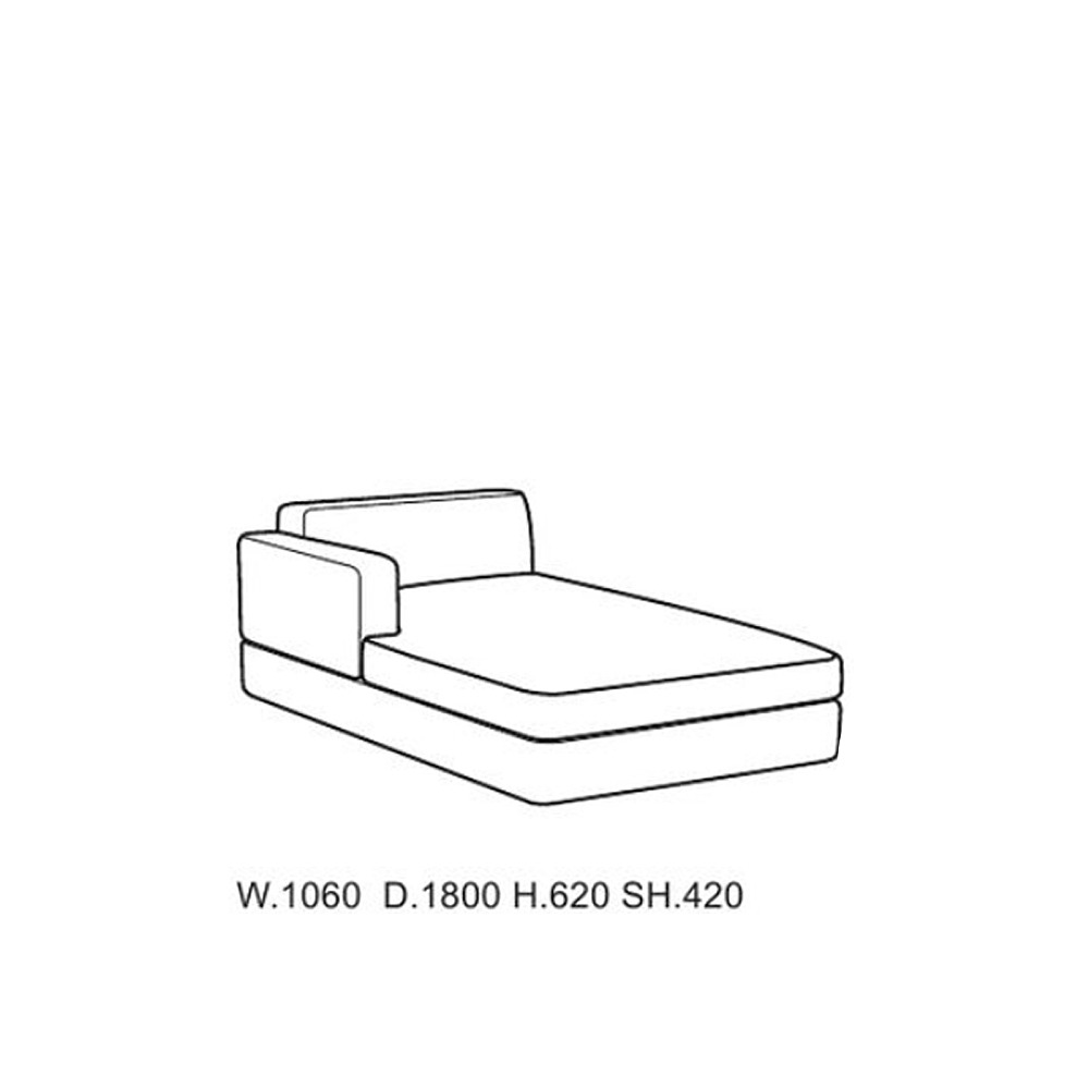 MILAN 180 RELAX HALF-ARM SOFA|アルフレックス|コンフォートQ MILAN 180 RELAX HALF-ARM SOFA|アルフレックス|コンフォートQ