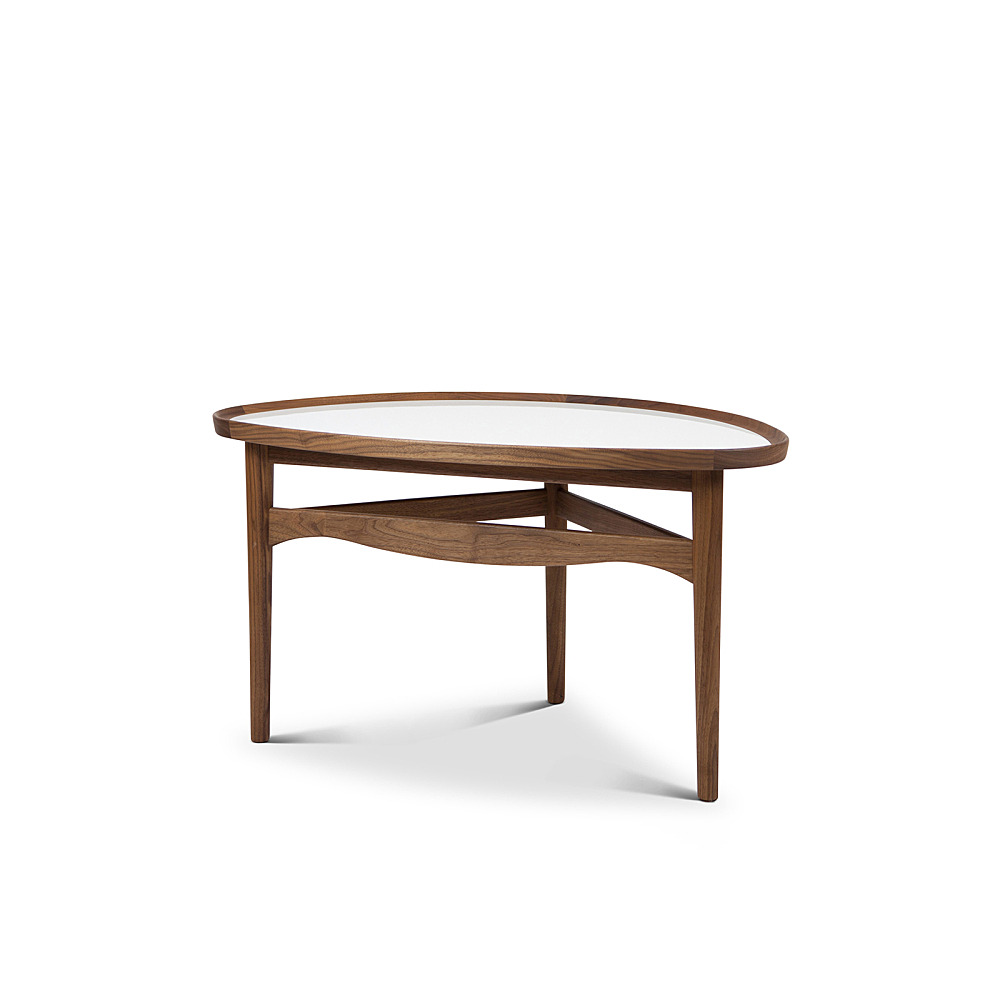 【美品✨LaForma定価10万】ガラステーブル モデルハウス 無垢 リビング LaForma BRICK / ラ フォーマ ブリック コーヒーテーブル（ガラス天板