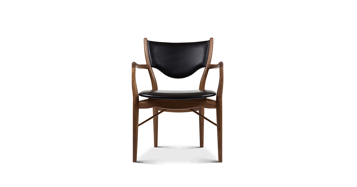 46 chair | Finn Juhl (フィン・ユール) 黒本革 46 chair | Finn Juhl (フィン・ユール) 黒本革 椅子・チェア