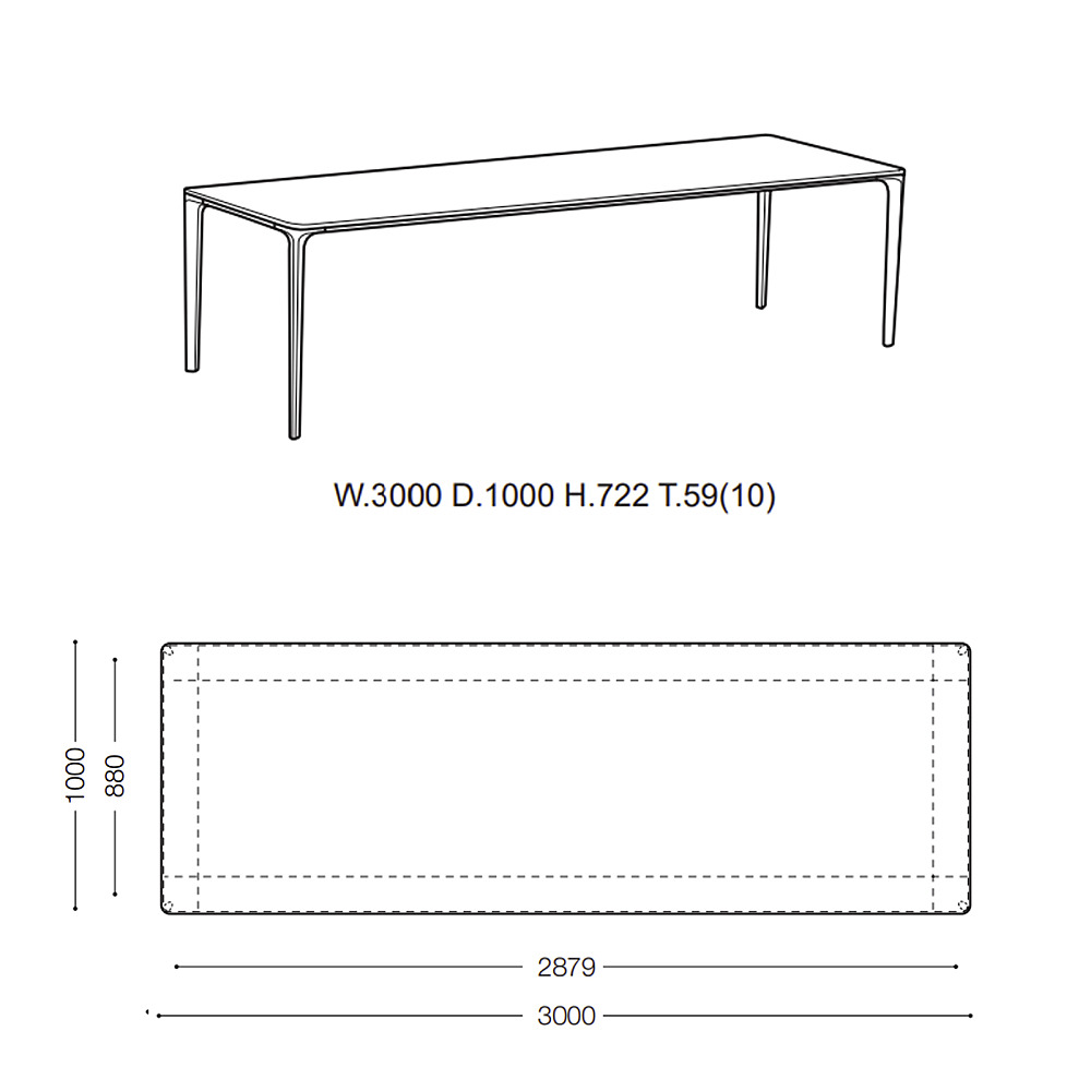 IENA DINING TABLE｜アルフレックス｜コンフォートQ｜阪急百貨店の