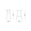 FREJA BAR STOOL SH750 LEATHER SEAT / フレイヤ バースツール SH750 レザーシート ( ステラワークス / STELLAR WORKS )