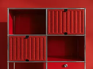 純正 USMハラー ドア パネル レッド 3枚セット750×350用 USM（ユー