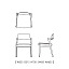KOTI ARMLESS CHAIR WOOD BACK/UPHOLSTERED SEAT / コティ　アームレスチェア ( 冨士ファニチア / FUJI FURNITURE )