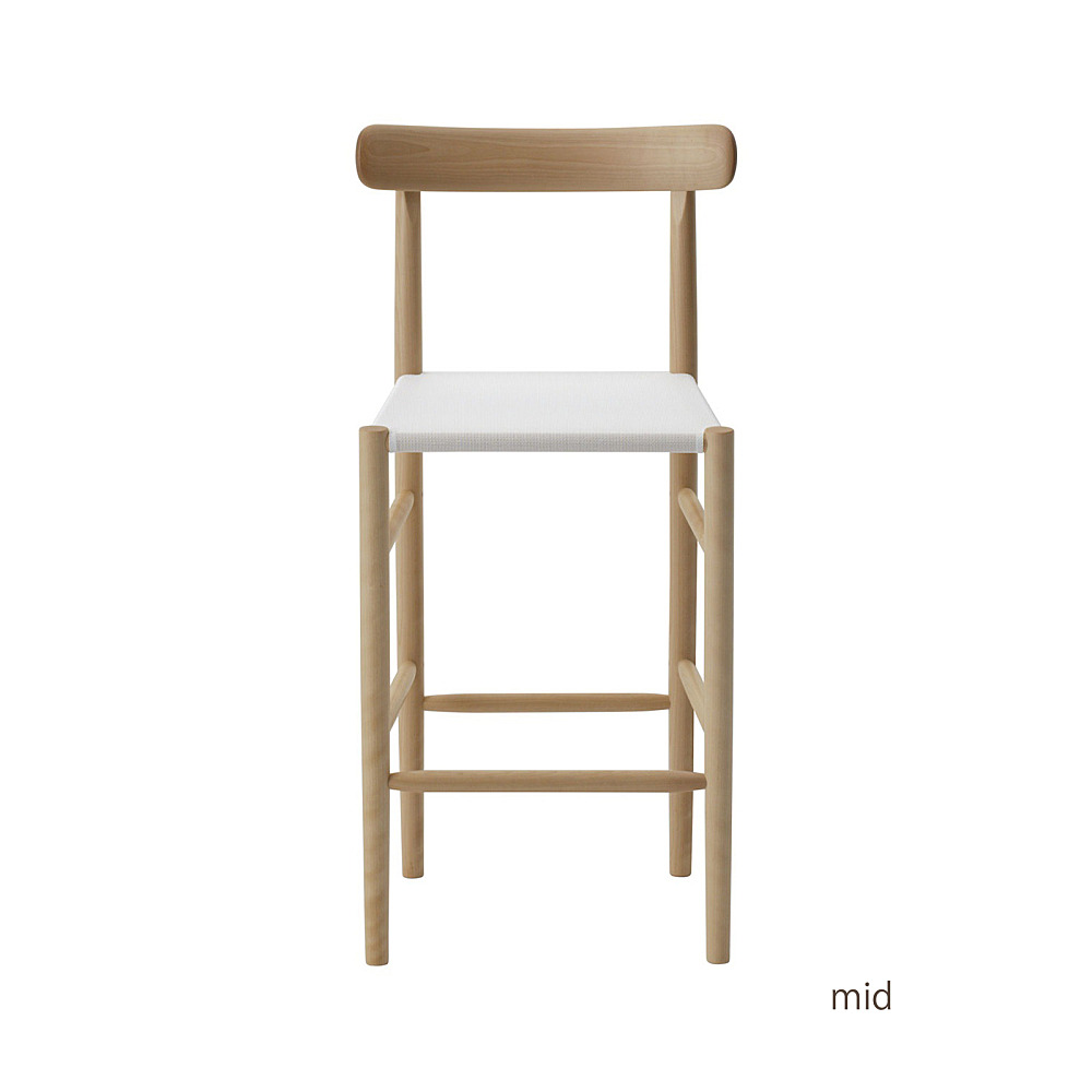 LIGHTWOOD BAR STOOL MID/HIGH MESH SEAT｜マルニ木工｜コンフォートQ